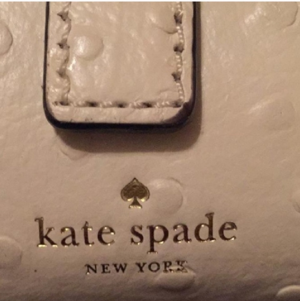 Kate Spade Riverside Ostrich Clutch/Crossbody♤ - Picture 5 of 8